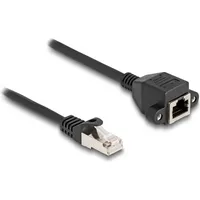 DeLock 80191 RJ50 Patchkabel S/FTP 0,25 m Schwarz