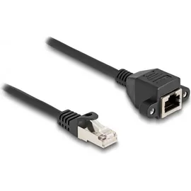 DeLock 80191 RJ50 Patchkabel S/FTP 0,25 m Schwarz