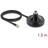 DeLock Magnetischer Antennen Standfuß 1 x N Buchse zu 1 x SMA Stecker ULA100 1 m outdoor schwarz