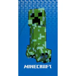 Strandtuch / Badetuch Minecraft blue