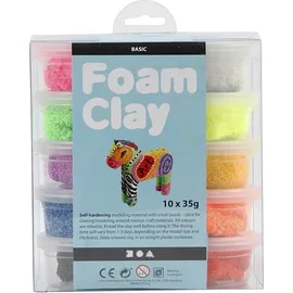 Creativ Company Foam Clay® Basic-Set 10x35g