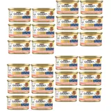 GOURMET Gold Nassfutter mit Lachs Mousse für adulte Katzen 24x85g