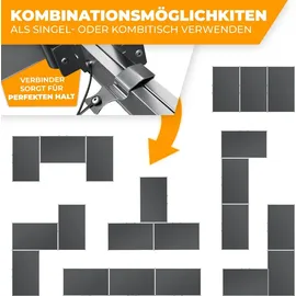 Kesser Tapeziertisch 100 x 60 cm 30 kg grau