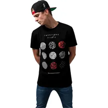 MERCHCODE Twenty One Pilots Pattern Circles schwarz S