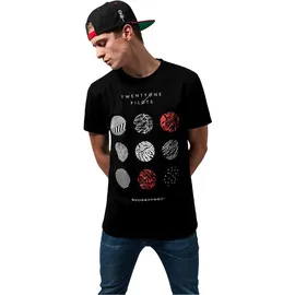 MERCHCODE Twenty One Pilots Pattern Circles schwarz S
