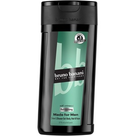 bruno banani Made for Men 3-in-1 Shower Gel für Männer mit erfrischend-aquatischer Duftnote, 250ml