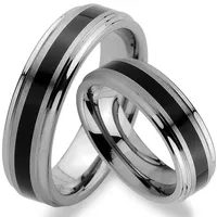 Trauringe123 Trauring Wolframringe im Titan Look – Trauringe & Verlobungsringe JW12 72