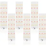 810 LEDs Pflanzenlampe - 6 Stück LED Vollspektrum Doppelschalter, Pflanzenleuchte, Pflanzenlicht Wachsen licht mit 3/9/12H Zeitschaltuhr 10 Arten von Helligkeit für Zimmerpflanzen [Energieklasse B]