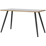 VCM my office Salia Schreibtisch weiß rechteckig, 4-Fuß-Gestell schwarz 138,0 x 50,0 cm