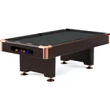 Automaten Hoffmann Billardtisch Club Pro III Dekor Nussbaum, Simonis 860, Slate-Grey, 7 ft (Spielfeld 198x99 cm)