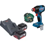 Bosch GDX 18V-210 C inkl. 2 x 4,0 Ah + Ladegerät + GCY 42