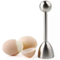 Eierknacker-Aufsatz für weich gekochte Eier, Edelstahl-Schalenentferner, Tortenausstecher, Eierköpfer Eier Cutter für Weiches Harte Gekochtes Eier Cracker eierschale Abscheiderentferner