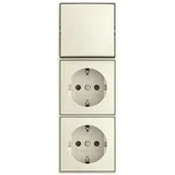 Busch-Jaeger 2601/6/20/2 EAPBJ-522 Kombination Wippschalter Aus/Wechselschaltung SCHUKO® Doppelsteckdose Safety+, 2TKA00005545