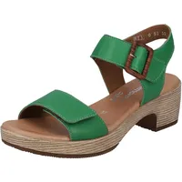 Remonte Damen D0N52 Sandale mit Absatz, Applegreen / 52, 38 EU