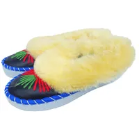 LAMMFELL Warme HAUSSCHUHE Mokassin Gr.39 NEU, Handarbeit Schaffell/-leder - verschiedene Muster Farben (Kombi*2, 39, EU Schuhgrößensystem, Erwachsene, Damen, Numerisch, M, 39) - 39 EU