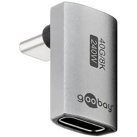 goobay USB-C Adapter 90° Silber