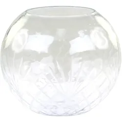 Chic Antique Windlicht mit Schliff Muster, H9,5 x Ø10,5 cm, klar