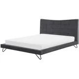 Beliani Lannion 180 x 200 cm Dunkelgrau