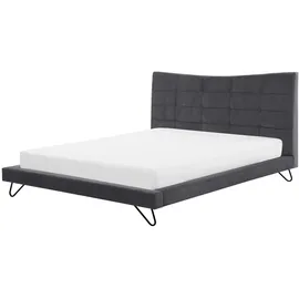Beliani Lannion 180 x 200 cm Dunkelgrau