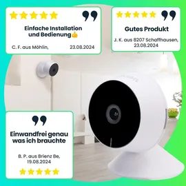 casativo Full-HD IP-Überwachungskamera Schwarz/Weiß