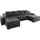 Collection AB Wohnlandschaft Polyester U-Form 3-Sitzer Grau