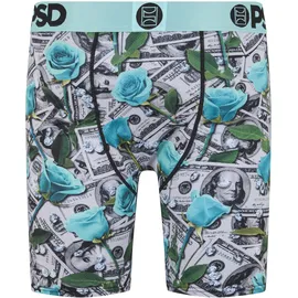 Psd Boxershorts Cash & Roses hellblau / grün / weiß XXL 1er Pack