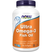 NOW Foods Ultra Omega-3 500 EPA / 250 DHA Softgels 180 St.
