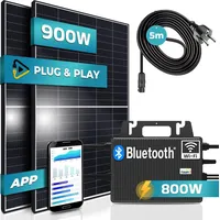 Sunniva Balkonkraftwerk Black Frame 900/800W Solaranlage mit 800W TSUN