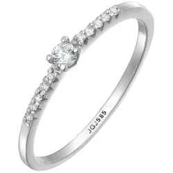 Elli DIAMONDS Diamant Verlobung Hochzeit (0.1 ) 585 Weißgold 54 Damen 