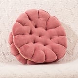 Somerway Sandwich-Keks-Plüsch-Kissen, niedliche Überwurfkissen – weiches Sitzkissen, rundes Bodenkissen, Keks-Sofakissen für Wohnzimmer, Schlafzimmer, Couch-Dekor Rosa 16,93"