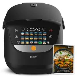Balter MK-01 Reiskocher Multikocher mit 18 Programme, 4L Rice Cooker mit Fuzzy-Logic, Dampfgarer