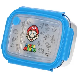 LEGO Super Mario Aluminium Brotdose für Kinder Lunchbox für Schule und Freizeit