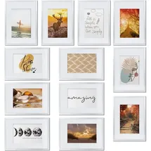 bomoe Sunlight Bilderrahmen Kunststoff Weiß 13x18 cm 12er Set