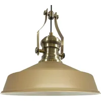 Bamyum Pendellampe Vintage, Neo-Asletl Lampe Beige Groß Lampe