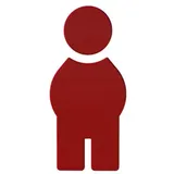 Hewi 801 Symbol Mann rubinrot,