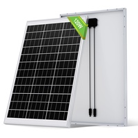 ECO-WORTHY 120W 12V Solarpanel Monokristallines, Solarmodul mit Hocheffizientes Aluminiumrahmen, PV Modul für 12V Batterien Boot, Wohnmobile, Gartenhäuse, Haus