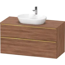 Duravit Waschtischunterschrank wandhängend „D-Neo“ 120 × 66,4 × 55 cm in Nussbaum Natur