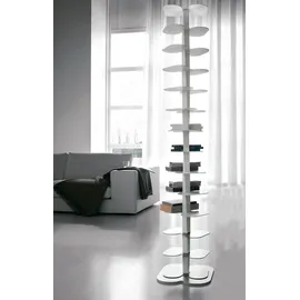 Casa Padrino Bücherregal 36 x 36 x 181 cm Weiß