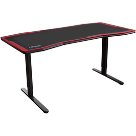 NITRO CONCEPTS D16M Gaming Tisch - Schreibtisch Computertisch 1600x800mm Carbon Red (Rot)