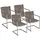 Garden Pleasure Sienna Gartenstuhl 56 x 57 x 87 cm edelstahl/grau 4er Set