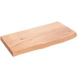 vidaXL Waschtischplatte Hellbraun 60x30x(2-4) cm Massivholz Behandelt