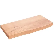 vidaXL Waschtischplatte Hellbraun 60x30x(2-4) cm Massivholz Behandelt