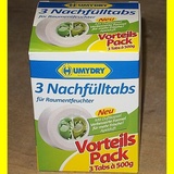 Humydry Raumentfeuchter Nachfülltabs Apfelduft 3 x 500g Neu ovp !