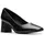 CLARKS Fernie Court Shoe, Black Leather, 37 EU