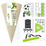 Ludwig Bähr Schultüten-Bastelset "Green Line - Fußball"