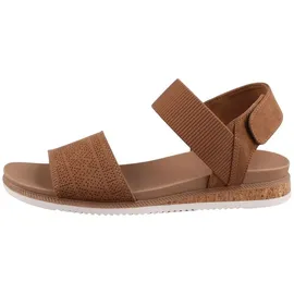 SKECHERS Damen Desert Kiss Low Top Look Flache Sandale, Kastanie, 42 EU