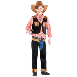 dressforfun Cowboy-Kostüm Jungenkostüm Cowboy Jimmy schwarz 116 (5-7 Jahre) – 116 (5-7 Jahre)