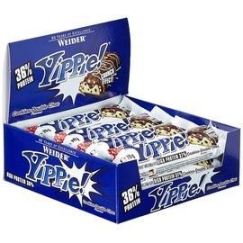 WEIDER Yippie Cookies-Double Chocolate Riegel 12 x 45 g