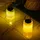 Marrakesch Orient & Mediterran Interior Marrakesch 2er Set Solarlaternen Solarlampen für außen mit Henkel aus Glas 33cm Groß | Boho Deko Outdoor Solar LED Laterne Wetterfest Erlin Weiss IP65 Wasserdicht als Gartendeko im Garten