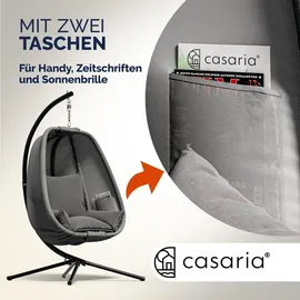 CASARIA Hängesessel XXL Grau
